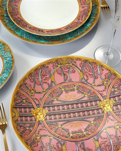 piatto versace rose|Scala del Palazzo Rosa Dinner Plate 28 cm .